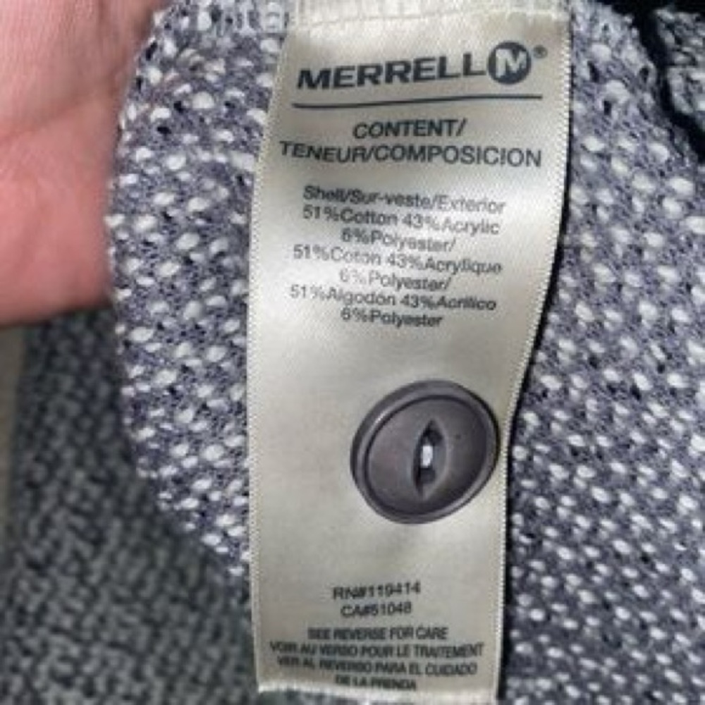 Merrell Ravion pullover gray sweater, Sz Small - Picture 12 of 13